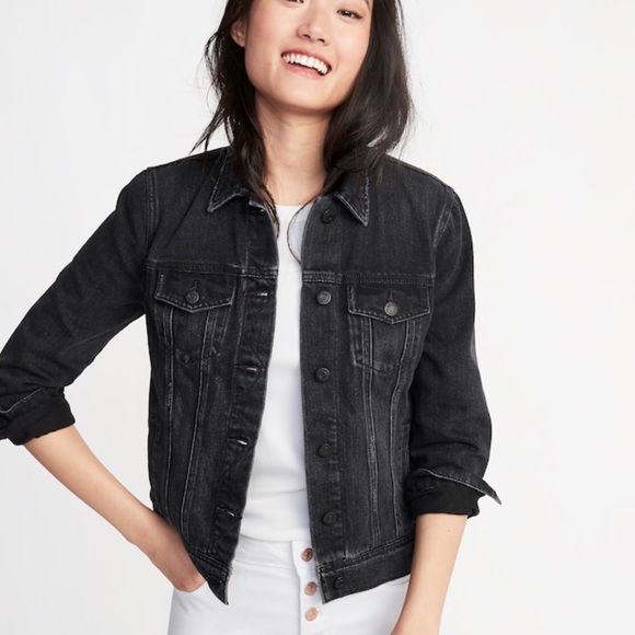 black denim jacket old navy